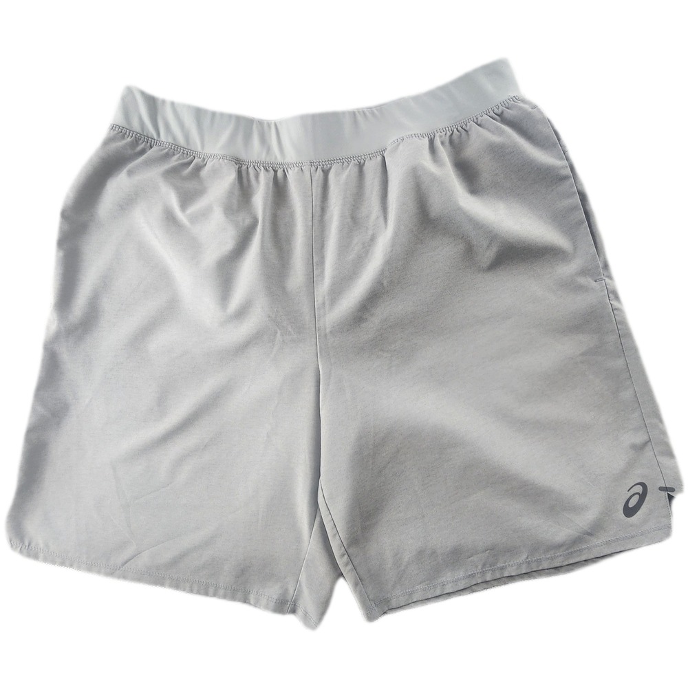 ASICS Gray Running Shorts Lined Men's Large Performance Gym Training